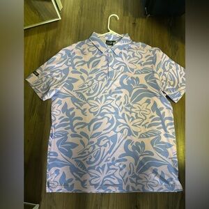 Sunday swagger purple floral XL polo